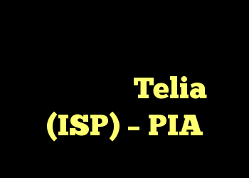 زمان استفاده از سوئد هنگام استفاده از Telia (ISP) – PIA